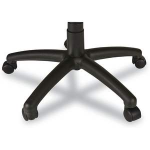 Chaise pivotante/inclinable Alera Etros Series à dossier moyen, petite, en maille noire, avec appuie-tête réglable en hauteur, moderne, en mousse, tissu, PP, aluminium, PU - Product Image 2