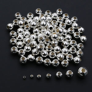 ลูกปัดโลหะทรงกลมสีทองเงิน ขนาด 2-8 มม. จำนวน 50-500 ชิ้น/ล็อต สำหรับงาน DIY เครื่องประดับ อุปกรณ์ตกแต่ง - Product Image 6