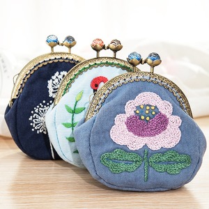 New Creative Embroidery Handmade DIY Material Package Simple Handmade Fabric Embroidery Gift Bookmark for Beginners
