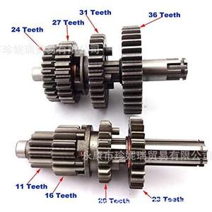 Arbres principal et auxiliaire Qd002 Yx110, 4 vitesses, pour boîte de vitesses de moto tout-terrain, pièces de rechange en métal - Product Image 2