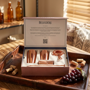 Gift <b>Set</b> <b>Cocktail</b> <b>Shaker</b> Bar Tool <b>Set</b> in Gift Barware <b>Set</b> in Gift Box with Recipe Guide Rose Gold - Product Image 2