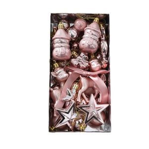 Christmas Tree Ornaments Christmas Ball <b>Gift</b> <b>Box</b> Decorative Balls Electroplated Balls No Powder Shedding 45 Pieces Set - Product Image 1