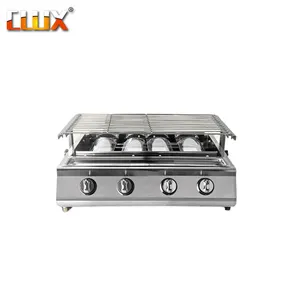 Panggangan Luar Ruangan Black Friday, Panggangan Gas Bbq 4 Burner Stainless Steel