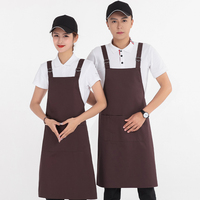 Tablier de cuisine personnalisé avec logo, sans manches, 2 poches, design sur mesure, pour le nettoyage et la cuisine