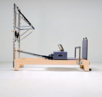 Système de demi-tourneuse Pilates en bois d'érable certifié CE, machine d'entraînement Pilates commerciale professionnelle pour studio de yoga, portable