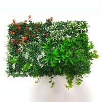 Mur végétal artificiel vertical 40x60cm, diverses variétés, imperméable et durable, pour décorations de mariage et murs floraux