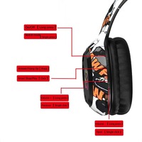 Headset Nirkabel Over-Ear P95 untuk Perdagangan Lintas Negara, Peredam Kebisingan Aktif (ANC), Lampu Suasana Game LED untuk 5.3