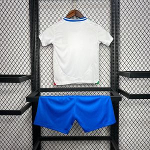 طقم كرة قدم أزرق للأطفال موديل 2425 بتصميم كلاسيكي وشعار مخصص، زي فريق موحد للتدريب والمباريات، مجموعة هدايا - Product Image 3