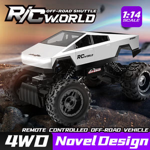 YYRC nuevo 2,4 1:14 escala Cybertruck modelo 4WD todoterreno escalada Control remoto coche Ghz rueda <span class=keywords><strong>grande</strong></span> RC camiones niños regalos - Product Image 2