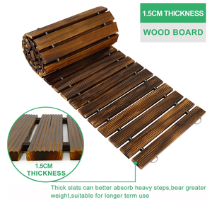 Plancher <span class=keywords><strong>de</strong></span> jardin extérieur moderne en bois massif, terrasse, résistant aux intempéries, taille personnalisable, sol <span class=keywords><strong>de</strong></span> plage - Product Image 1