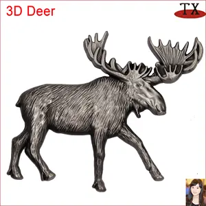 China Fabrik Großhandel Benutzer definierte 3d Elch Design Form Tier Kühlschrank Magnet für Zoo Geschenke laden besten Verkauf