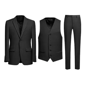 2023 nueva moda versión ajustada de poliéster de 2 piezas traje de boda esmoquin para hombre traje de negocios informal