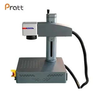 Pratt Hoge Snelheid 20W 30W 50W Metalen Mini Laser Gravure Machine Fiber Metalen Sieraden Handheld Laser Markering Machine