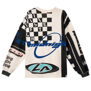 سترة رياضية فضفاضة بغطاء للرأس من القطن الخالص 100٪ مضادة للوبر بتصميم لوس أنجلوس للرجال، ملابس الهيب هوب والشارع - Product Image 3