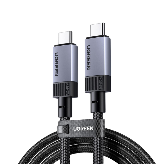 For 240W USB-C Nylon Cable Gen2 10Gbps USB 3.2 4K 60Hz Video Output 6A Fast Charging for iPhone 16/15/14 Pro Max