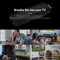Elebao D6 Android TV Stick Allwinner H313 Type C 4K UHD 2.4/5.8G WiFi Android 10 H.265 Smart Sticks Android TV Stick pour X8 Plus