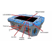 Machine de jeu de pêche à monnayeur 55 pouces pour 8 joueurs, simulateur de pêche avec écran LCD et garantie d'un an