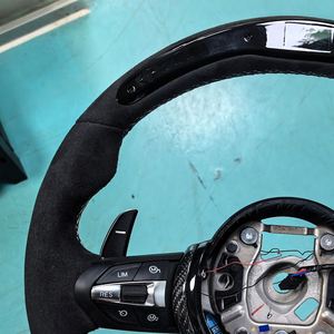 Volant en fibre de carbone avec LED et Alcantara pour <span class=keywords><strong>BMW</strong></span> F30 F10 F20 F31 F32 F34 F35 F36 F15 F36 X5 M3 M5 M6 F11 F15 F16 F22 F48 F90 - Product Image 3