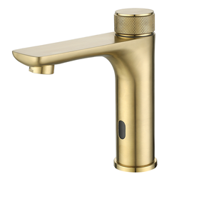 Moderno sensore Auto-infrarossi Smart in acciaio inox spazzolato rubinetto oro <span class=keywords><strong>rubinetti</strong></span> Touchless lavabo per <span class=keywords><strong>cucina</strong></span> bagno valvola ceramica - Product Image 1