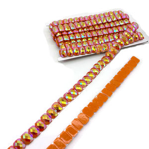 2026 personnaliser <span class=keywords><strong>Samba</strong></span> Tango carnaval Costume carnaval garniture fer sur Orange AB strass diamant Applique garniture - Product Image 3