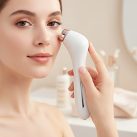 Masseur facial et oculaire chaud et froid avec vibration, anti-rides et anti-cernes, appareil sans fil portable