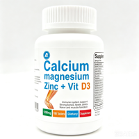 Comprimés OEM de Calcium, Magnésium et Zinc avec Vitamines D3 et K2 – Supplément de Calcium et Magnésium pour le Soutien Immunitaire – Comprimés Vitaminés