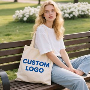 Sac fourre-tout en toile de qualité supérieure avec motif unique, poche et fermeture éclair – Vente en gros - Product Image 2