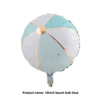 Ballon en aluminium en forme de dessin animé : Cactus, Ananas, Pastèque, Fraise, Ballon de plage, Cocotier