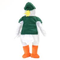 Boneka Plush Bentuk Manusia Burung Camar Dengan Topi & Kaos, Maskot Hewan Burung Mainan Promosi Kustom OEM ODM