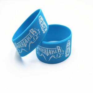 Pulseras Promocionales de Silicona con Logotipo de Undertaker Grabado, de 1 Pulgada, Ecológicas, Rellenas de Color, Impermeables, Estilo Religioso, Marca JRJ - Product Image 2