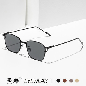 Yingtai Eyewear Metal <b>Frame</b> <b>Square</b> Sunglasses UV400 Women Fashion Street Style - Product Image 1