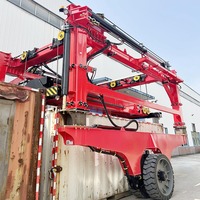Multifunktionaler Schwerlast-Gummireifen-Hebe- und Transportwagen mit Motor zum Heben, Transportieren und Stapeln von Seecontainern