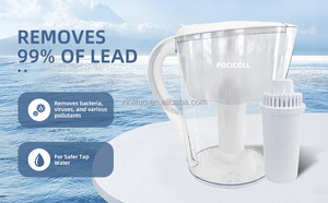 เหยือกกรองน้ำแบบแมนนวล <span class=keywords><strong>Bluetech</strong></span> เครื่องกำจัดคลอรีนแบคทีเรียในจีนพร้อมตัวบ่งชี้ - Product Image 3