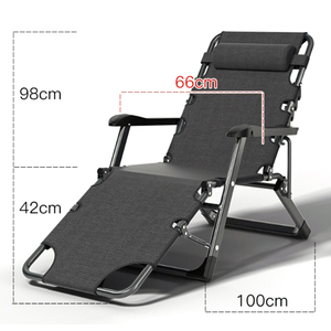 عرض خاص قابل للتعديل مع وسادة لؤلؤ محمولة قابلة للطي أثاث ترفيهي داخلي خارجي مسند ظهر للاستخدام في الحديقة - Product Image 2