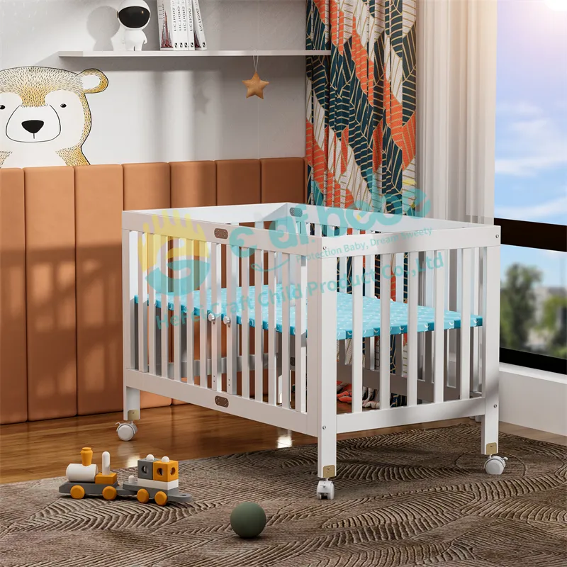 Nieuwe Producten Eenpersoons Kinderbedden Baby Opvouwbare Babybedjes Te Koop