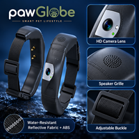 Collier de dressage intelligent pour animaux de compagnie 19 x 17,2 x 5,8 cm 325g ABS IP66 GPS Beidou LBS 30000mAh Caméra 1080P pour chiens FCC CE ROHS