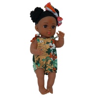 Muñeca realista de 38CM, niñas negras, 15 pulgadas, niña afroamericana, muñeca Reborn, muñecas de Vinilo Suave realistas de fábrica