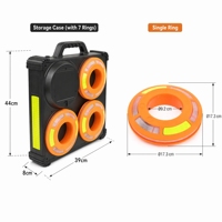6/7/8 Pack Feux de signalisation de sécurité rechargeables RGB pour le contrôle de la circulation routière, lumière de cône de circulation LED synchronisée portable