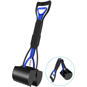 Bumo Pet Sanitaire Chien Pooper Scooper <span class=keywords><strong>Pince</strong></span> Durable Pliable Long Manche Grand Chien Pets 'Waste Picker Pratique Merde Sacs - Product Image 2