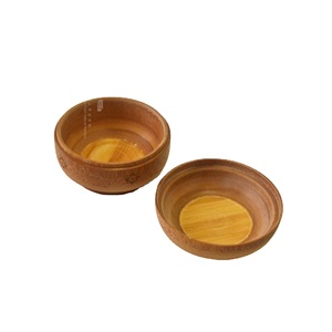 Bamboo Storage Jar With Lid 11-12*10cm Carbonized Coffee Color For Fruit Snack Candy Storage - Product Image 5