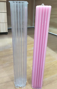 Moules à <span class=keywords><strong>bougies</strong></span> DIY faits maison <span class=keywords><strong>pour</strong></span> fêtes – Variété de moules cylindriques en plastique transparent très longs et durables <span class=keywords><strong>pour</strong></span> <span class=keywords><strong>bougies</strong></span> - Product Image 5