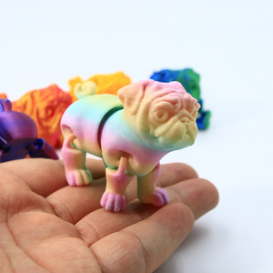 2026 Ingrosso Modellino di Cane Pug Stampato in 3D in Plastica Personalizzabile OEM Giocattoli Regali di Tendenza Servizio Fornitori Tema <span class=keywords><strong>Film</strong></span> e TV Età 12+ - Product Image 5