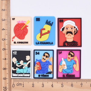 Charmes de chaussures mexicains HY <span class=keywords><strong>El</strong></span> Boogeyman, PVC pour adultes, décorations de chaussures de dessin animé mignonnes, cadeaux en gros pour hommes, femmes, filles, garçons, enfants - Product Image 4