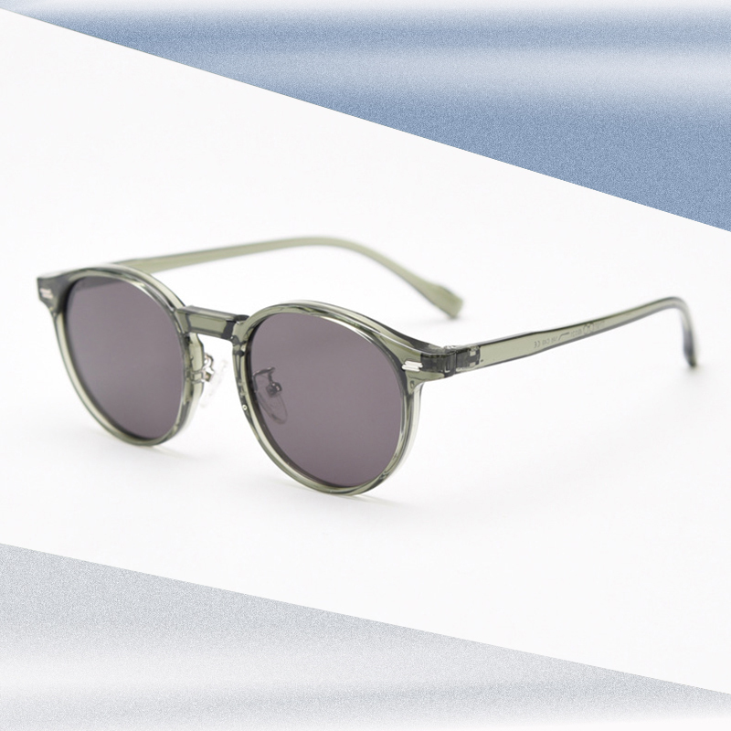 HBK Vintage TR90 Round Eyewear - Polarized Sunglasses display picture 2
