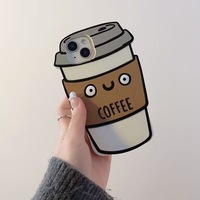 Casing HP Bentuk Mug Kopi Kreatif Bentuk Kentang untuk 17promax 16 15 14 13 12 Gaya Lucu Casing HP Populer