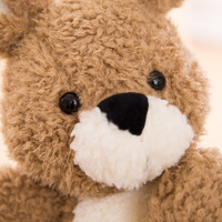 Boneka Kelinci Berbulu Lembut Bahan Katun Ramah Kulit Desain Perut Putih Hadiah untuk Anak-Anak Dekorasi Rumah