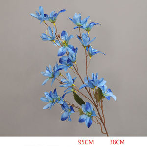 Fleurs artificielles en gros : Lotus et Gypsophile bleu-marron réalistes pour mariage, Pâques, décoration intérieure, fêtes, Noël et rentrée scolaire - Product Image 6