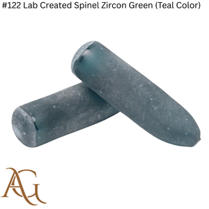 Espinela Cultivada en Laboratorio # 122 Espinela Zirconia Verde (Color Verde Azulado) Creada en Laboratorio, en Bruto, Sintética, Creada por Fusión de Llama, Simulada - Product Image 1