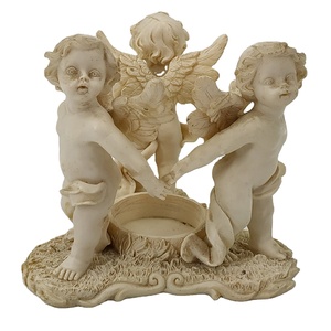 Statuetta di <span class=keywords><strong>Angelo</strong></span> Portacandele 1/18 per Artigianato in Resina Personalizzato dal Porto di Xiamen, Stile Europeo Fatto a Mano <span class=keywords><strong>da</strong></span> Artigiani Specializzati in Angeli - Product Image 1
