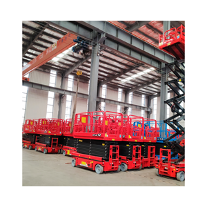 Elevador de tijera automático de elevación para hombre de 6m y 12m, andamio hidráulico, elevador de tijera de almacén autopropulsado - Product Image 3